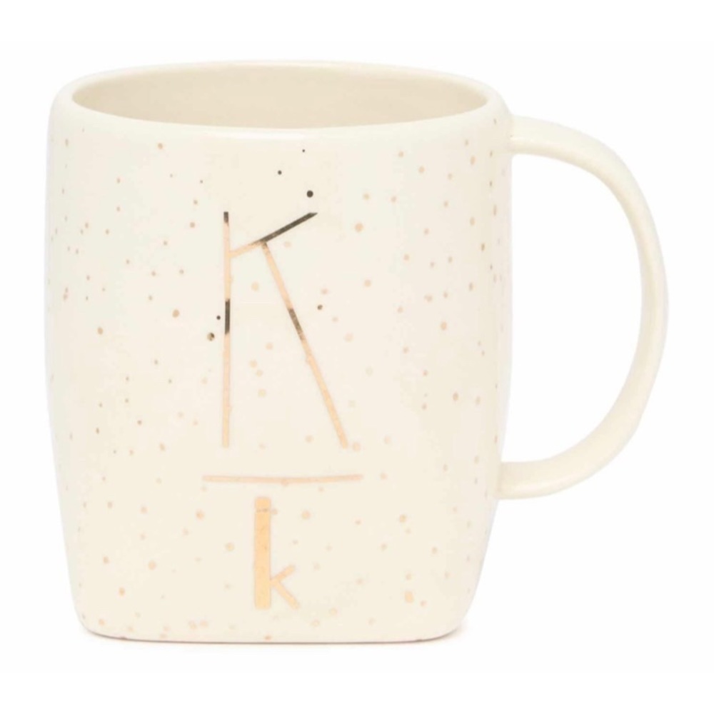 NEW ANTHROPOLOGIE ‘K’ Monogram Mug